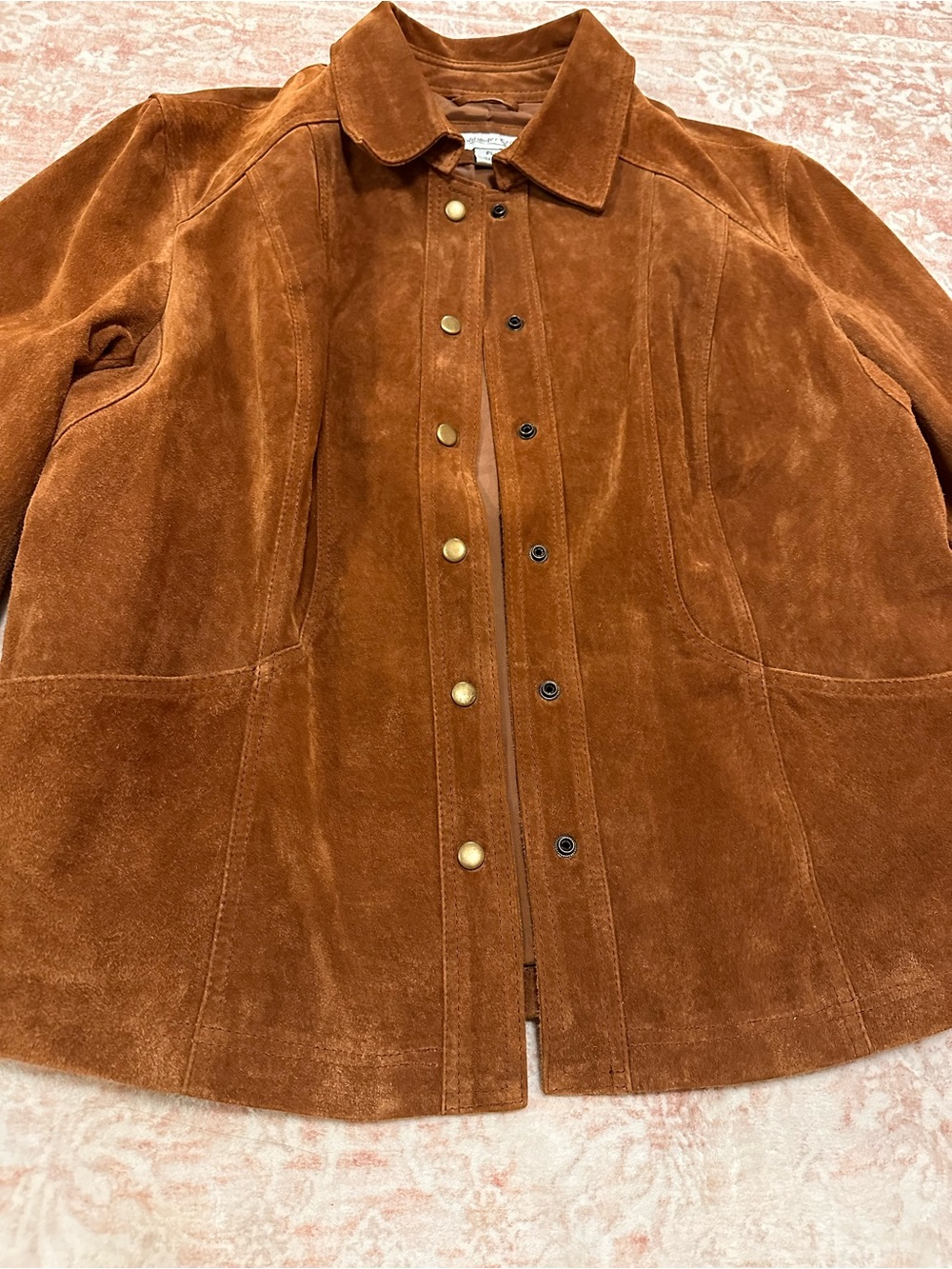 Vintage 🤎 Genuine Suede Leather Jacket - Copper - Picture 2 of 14